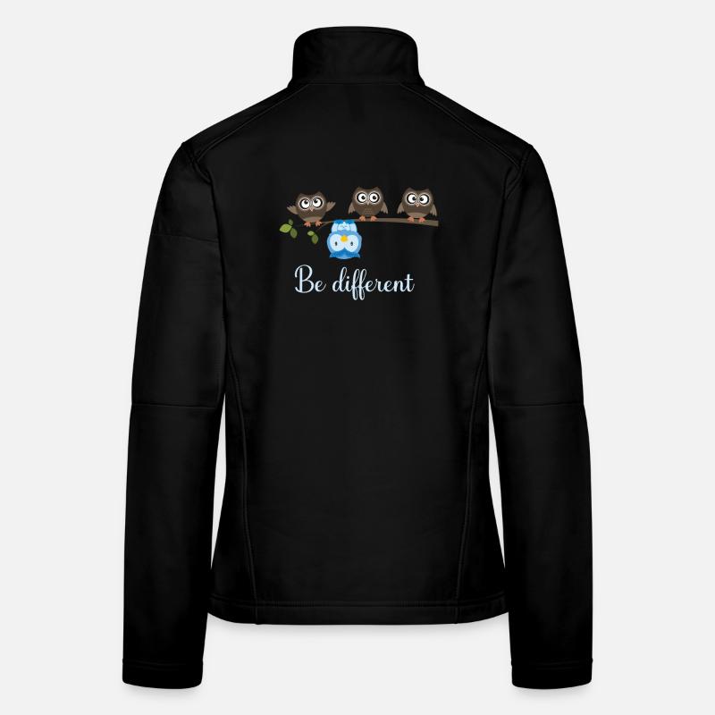 Be Different Owl Veste en tissu softshell Femme