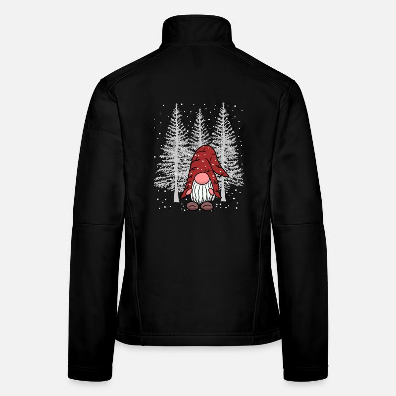 Winter Xmas Wald Wichtel Zwerg Waldbewohner Kind Frauen Softshelljacke