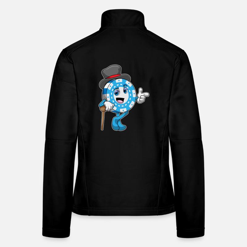 Jetons de poker poker Veste en tissu softshell Femme