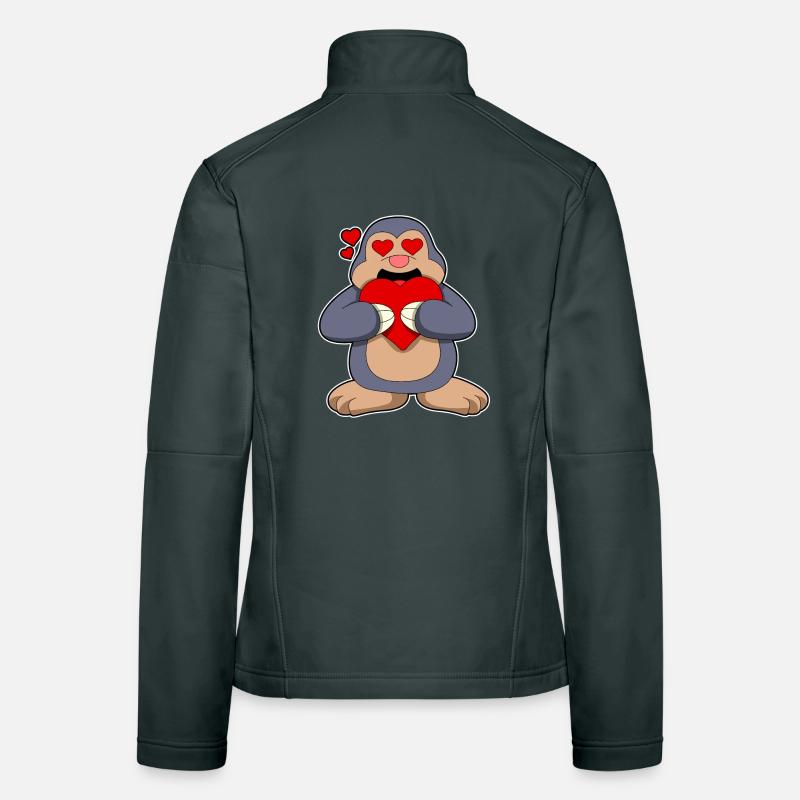 Maulwurf Herz Frauen Softshelljacke