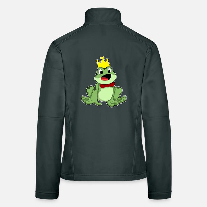 Couronne de grenouille Veste en tissu softshell Femme
