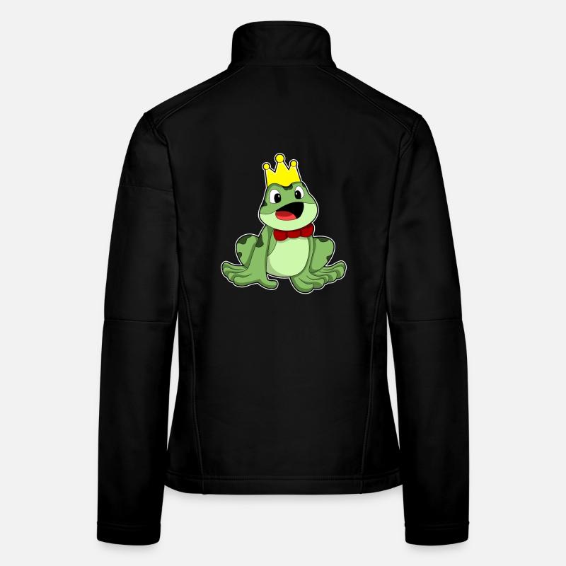 Couronne de grenouille Veste en tissu softshell Femme