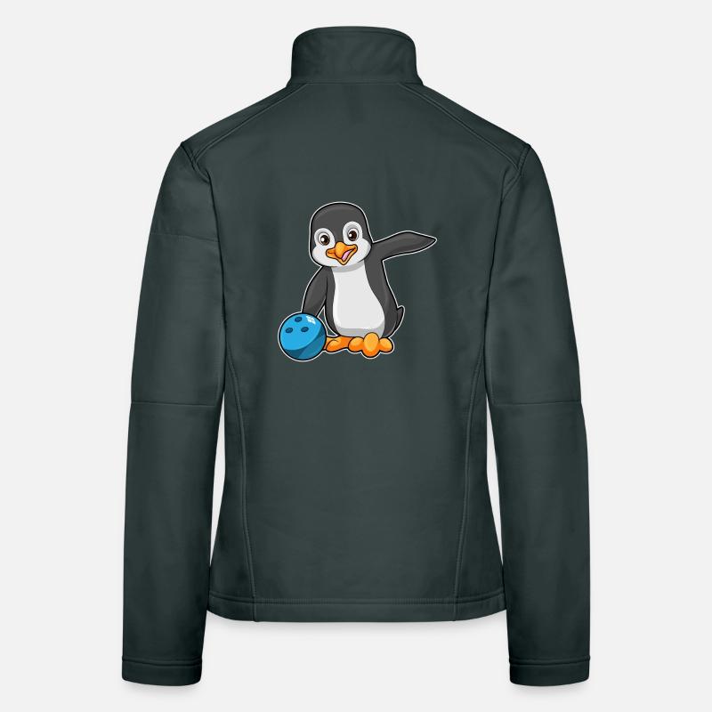 Penguin Bowling Bowling Ball Women's Softshell Jacket