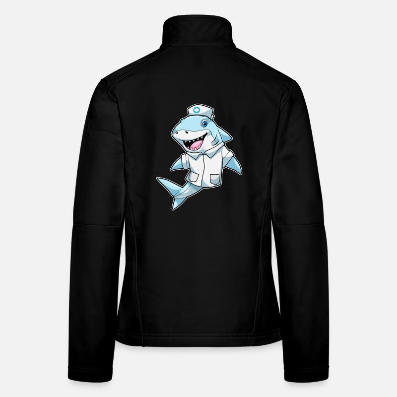 Hai Krankenschwester  - Frauen Softshelljacke - Schwarz