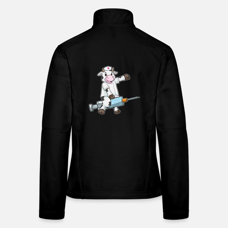 Kuh Krankenschwester Pflegealltag Frauen Softshelljacke