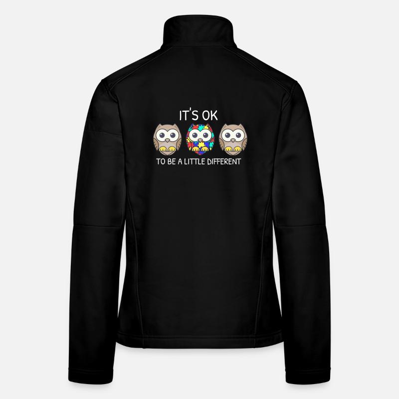 It’s ok to be different Hile Asperger Autisme Veste en tissu softshell Femme