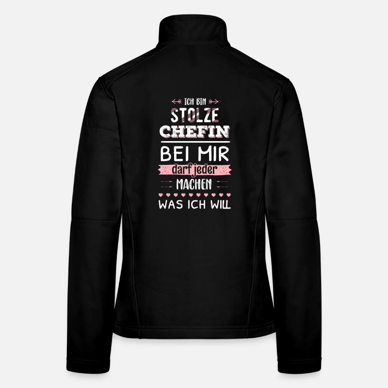 Stolze Chefin Geschenkidee Unternehmerin Business Frauen Softshelljacke