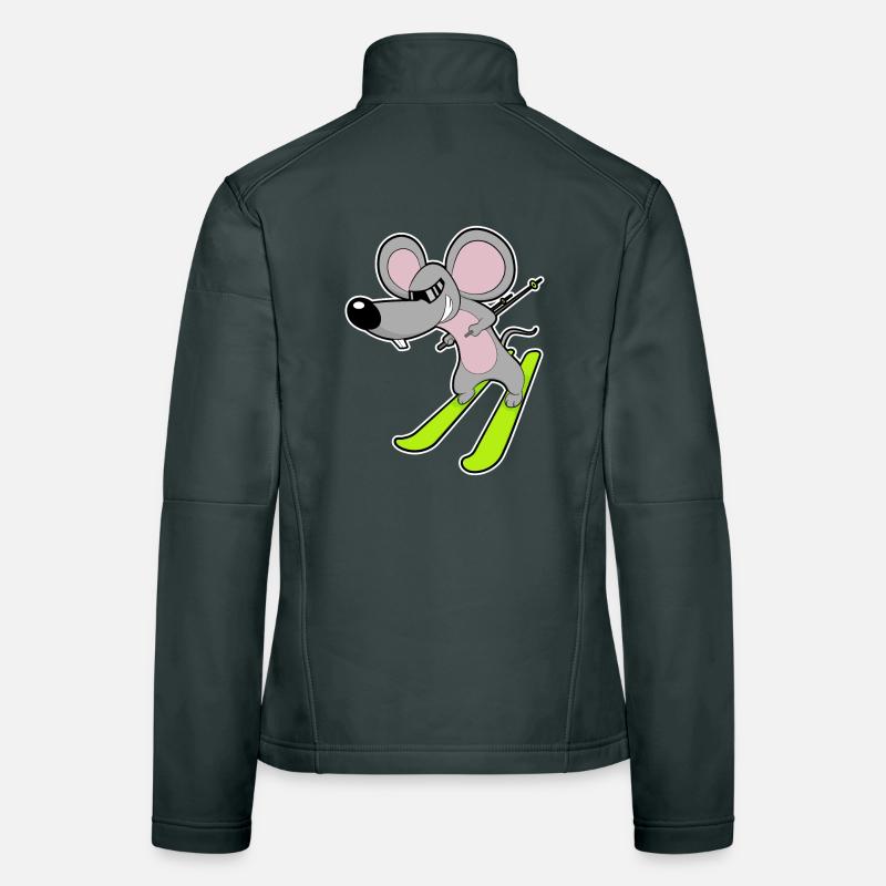 Ski Souris Veste en tissu softshell Femme