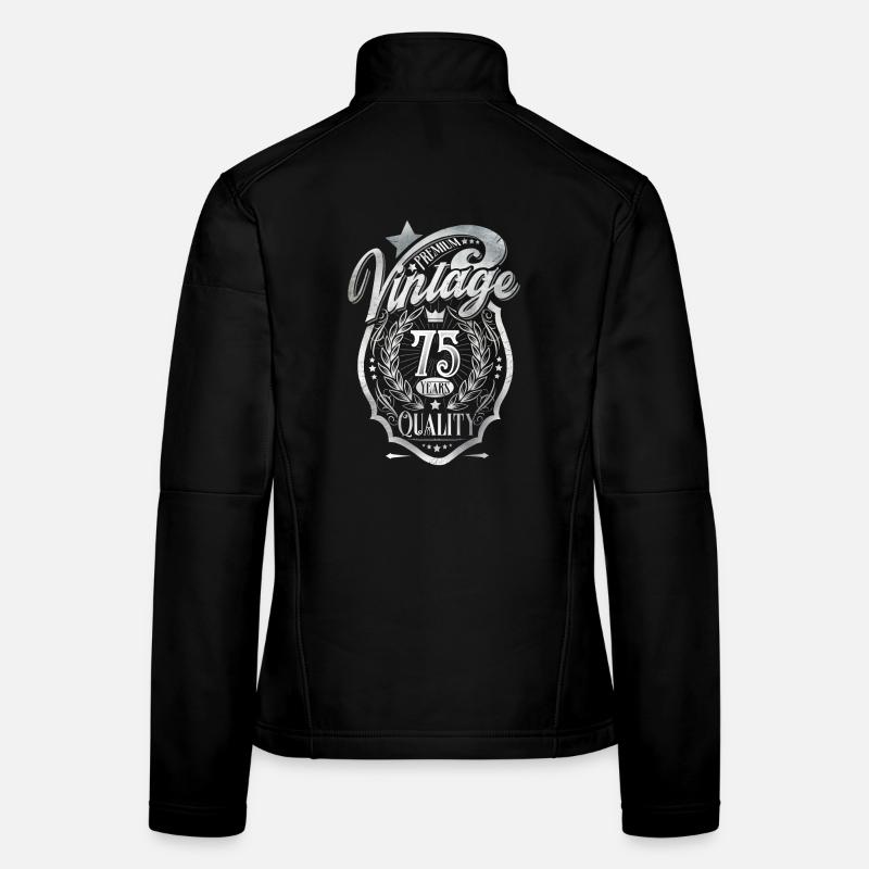 75. Geburtstag Vintage Frauen Softshelljacke