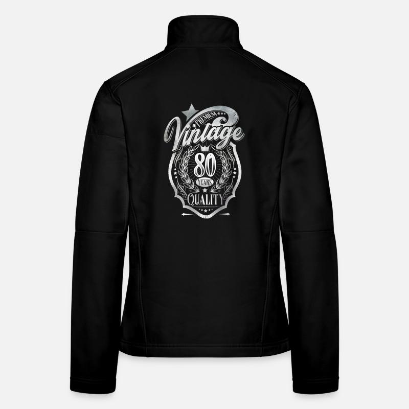 80e anniversaire Vintage Veste en tissu softshell Femme