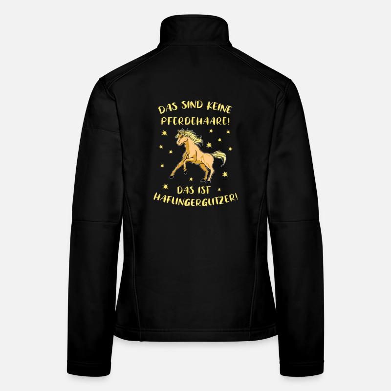 Haflingermotiv Pferde Haflinger Geschenkidee Frauen Softshelljacke