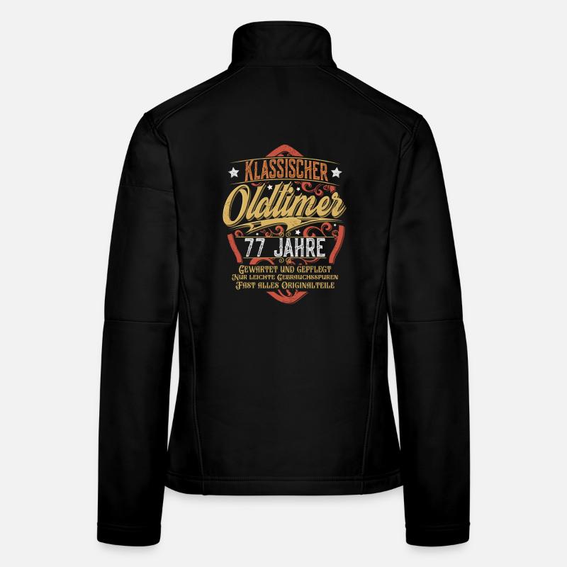 77. Geburtstag Oldtimer Frauen Softshelljacke