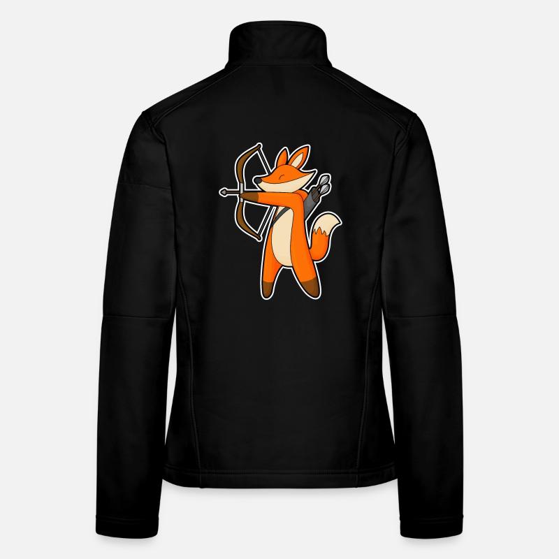Fuchs Bogenschütze Pfeil Bogen Frauen Softshelljacke