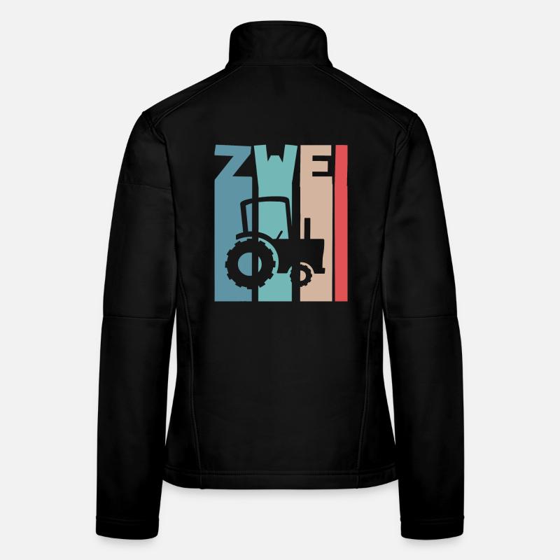 2. Jahre Kinder Traktor Frauen Softshelljacke