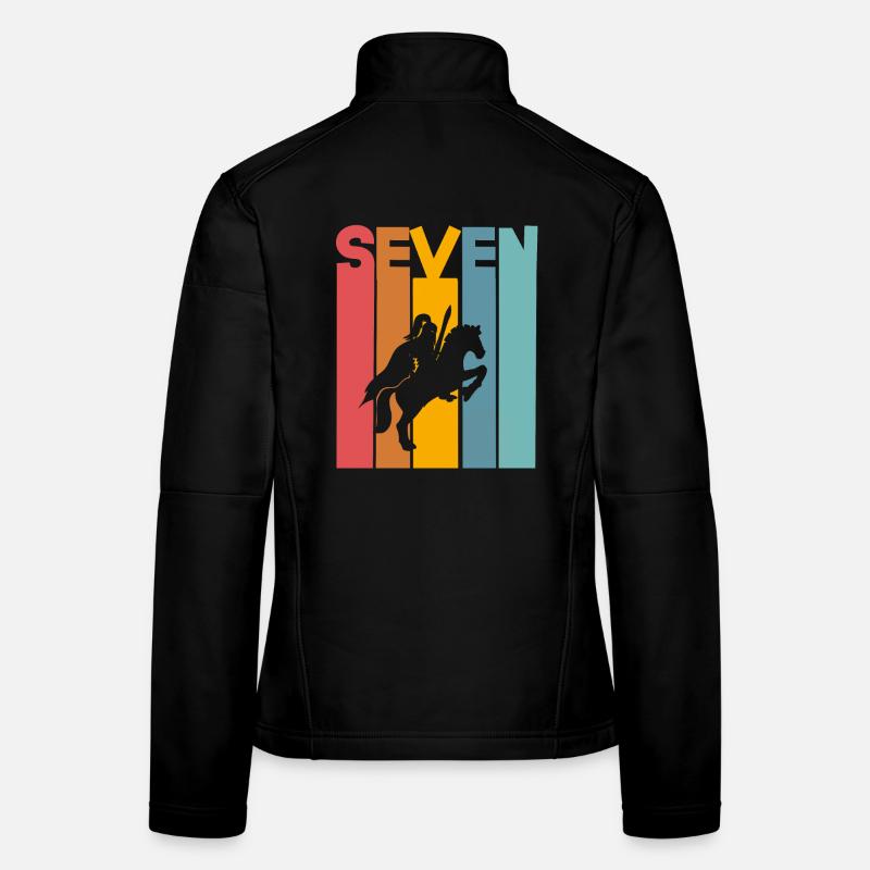 7 ans chevalier anniversaire d’enfant Veste en tissu softshell Femme