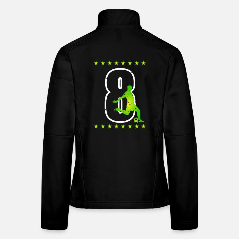 Fußball Trikotnummer 08 Frauen Softshelljacke