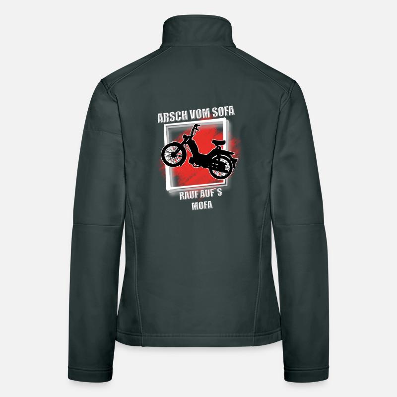 Arsch vom Sofa rauf aufs mofa Frauen Softshelljacke