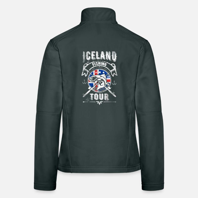 Excursion de pêche en Islande Veste en tissu softshell Femme