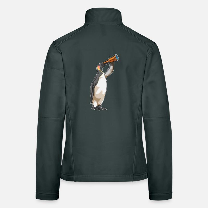 Pingouin avec télescope Veste en tissu softshell Femme