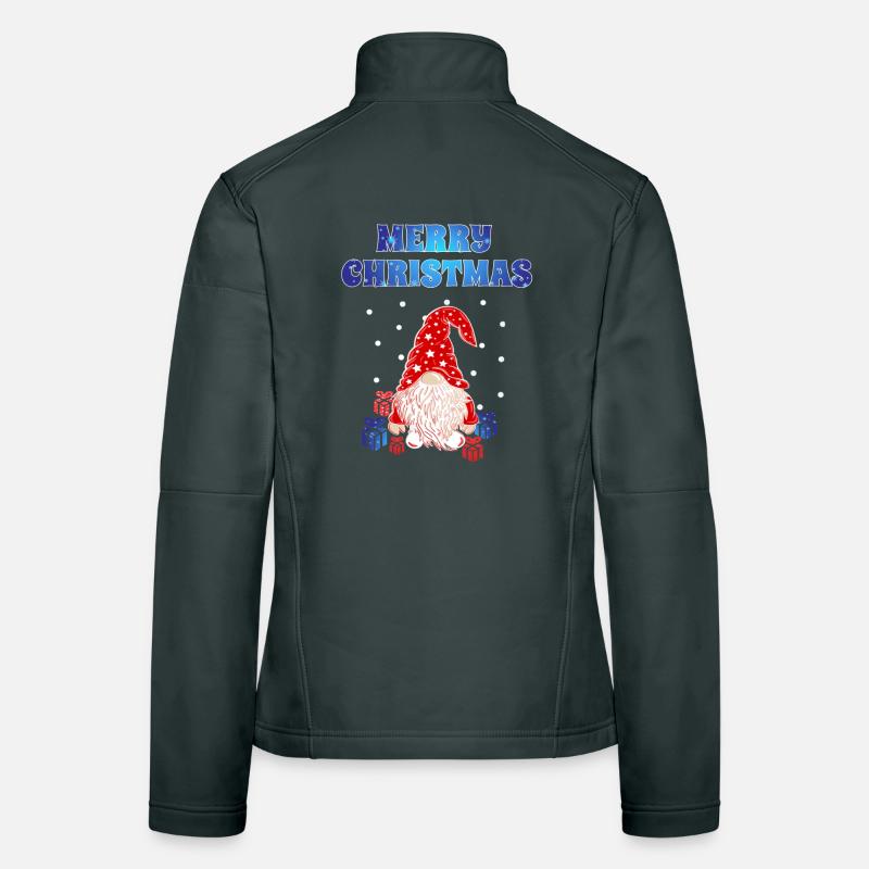 Gnome de Noël Veste en tissu softshell Femme