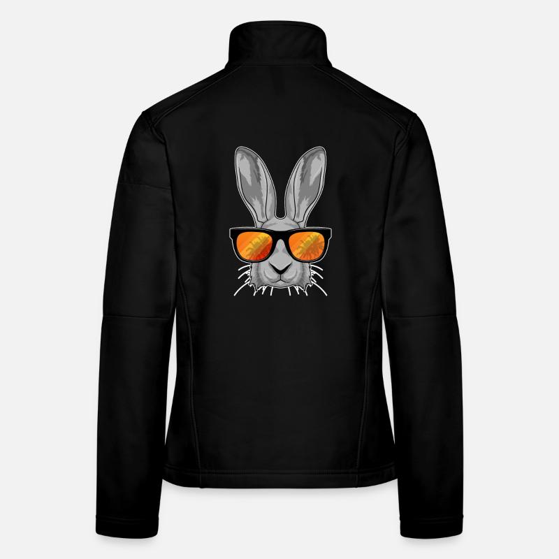 Hase Sonnenbrille - Frauen Softshelljacke - Schwarz