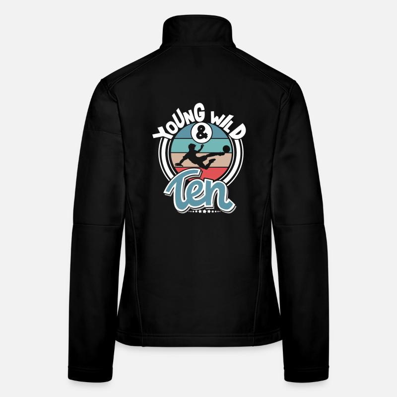 Fußball 10 Jahre Kinder Kindergeburtstag Frauen Softshelljacke