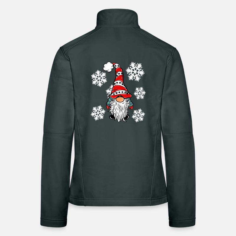 Elves with snowflakes Women's Softshell Jacket