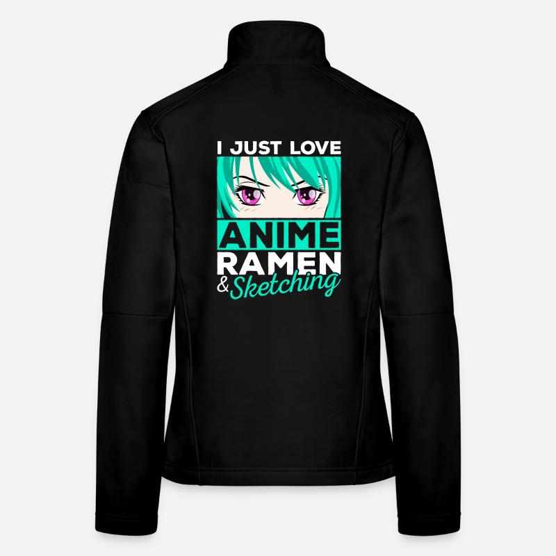 Ich Liebe Einfach Anime Ramen Sketching Manga Gift Frauen Softshelljacke