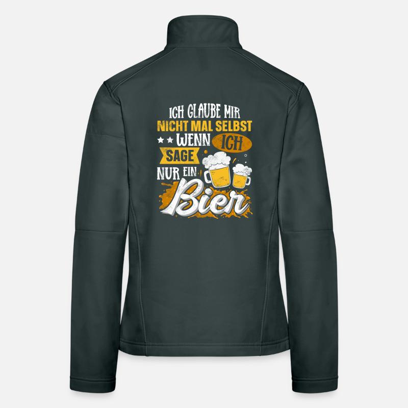 Lustiger Bier Spruch Frauen Softshelljacke