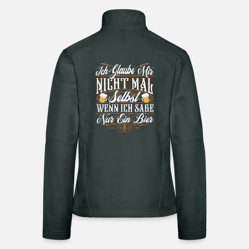Lustiger Bier Spruch Frauen Softshelljacke