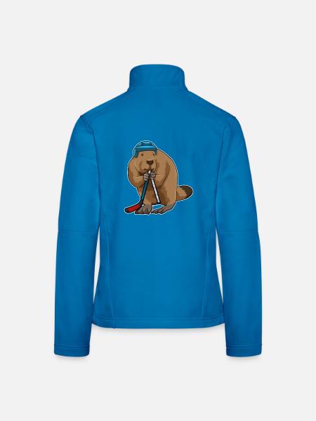 Bâton de hockey sur glace Beaver - Veste en tissu softshell Femme - noir - Dos