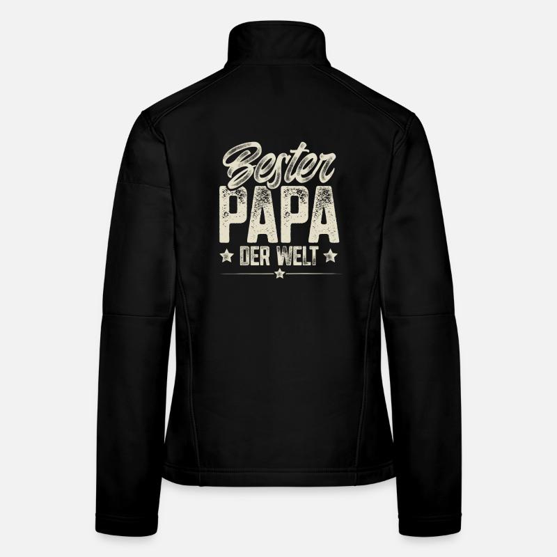 Bester Papa Der Welt Vatertag Vater Frauen Softshelljacke