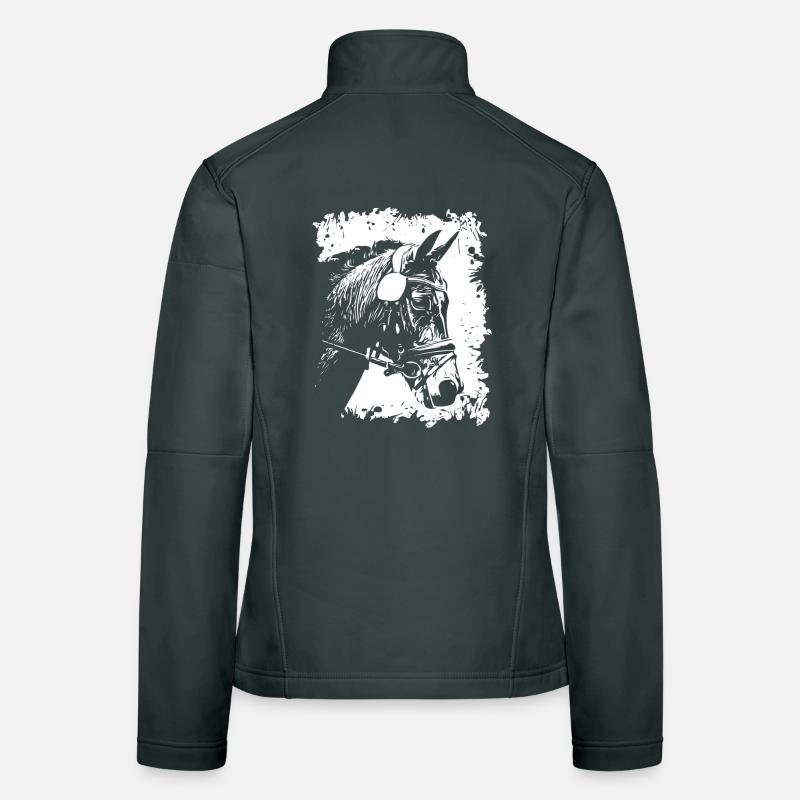 Cheval Veste en tissu softshell Femme
