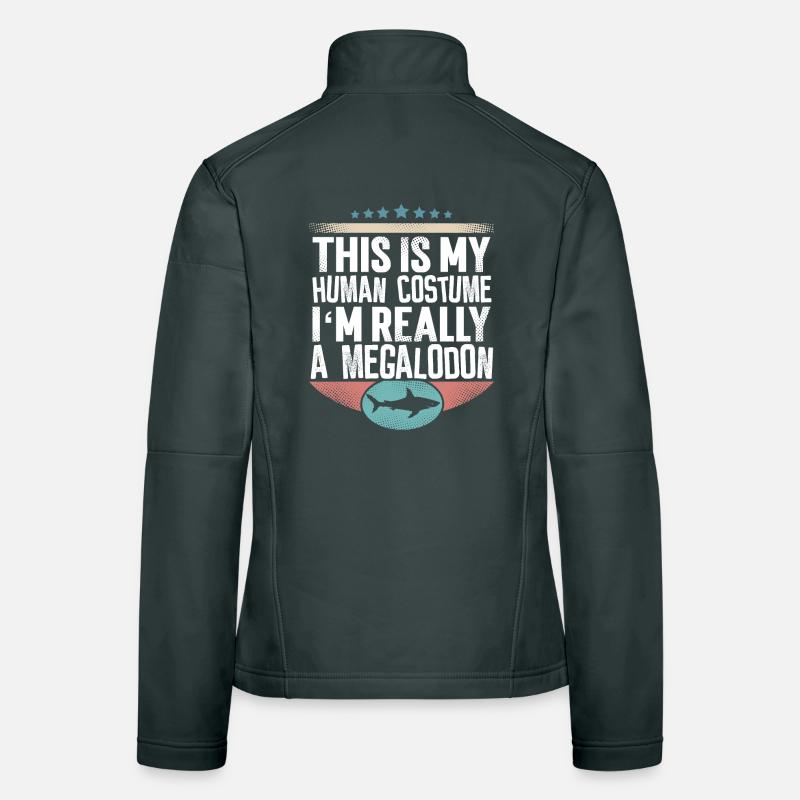Requin géant mégalodon Veste en tissu softshell Femme