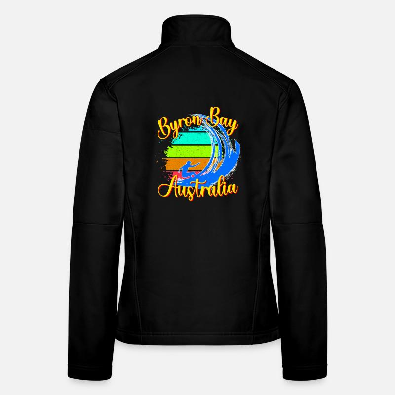 Byron Bay Australia Surfing Women's Softshell Jacket