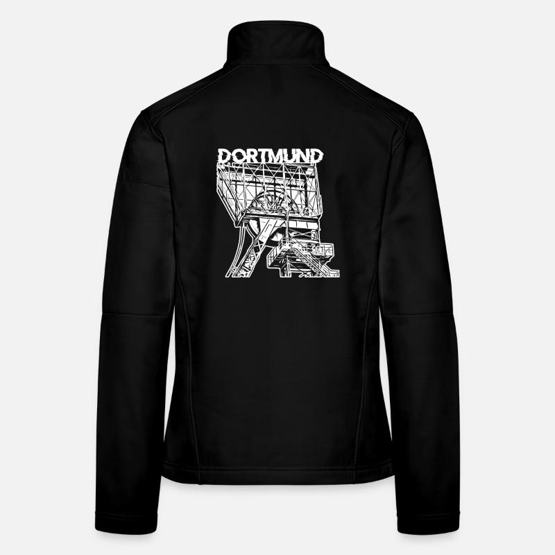 Dortmunder Zeche Dortmund Ruhrpott Veste en tissu softshell Femme