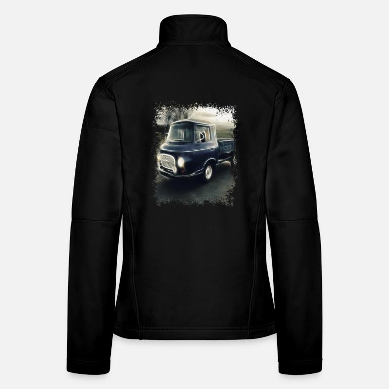Barkas Flatbed GDR Transporter | Millésime Veste en tissu softshell Femme