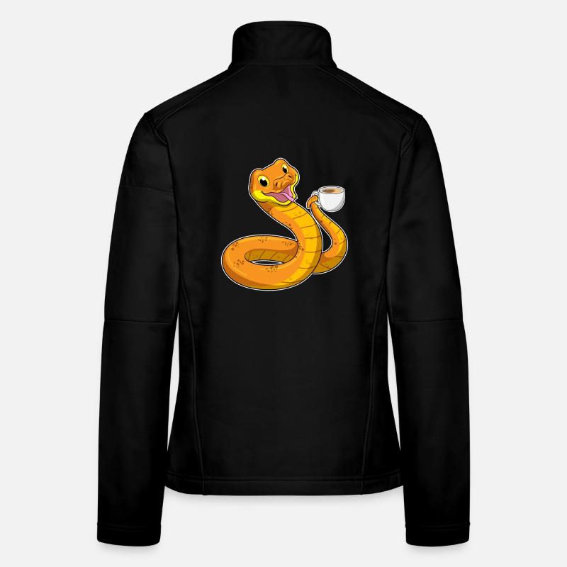 Tasse à café Serpent Veste en tissu softshell Femme