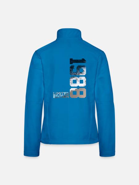38. GEBURTSTAG LIMITED EDITION 1988 - Frauen Softshelljacke - Schwarz - Hinten