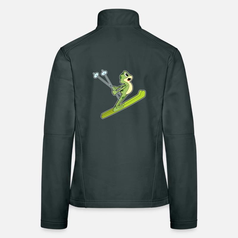 Sauteur à ski grenouille Veste en tissu softshell Femme