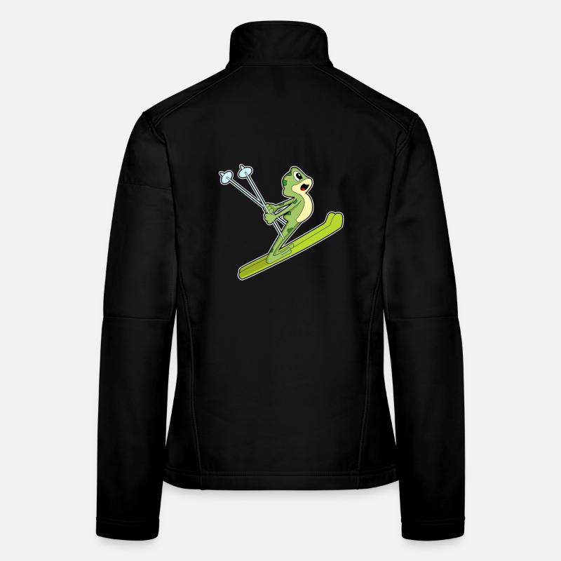 Frosch Skispringer Ski Frauen Softshelljacke