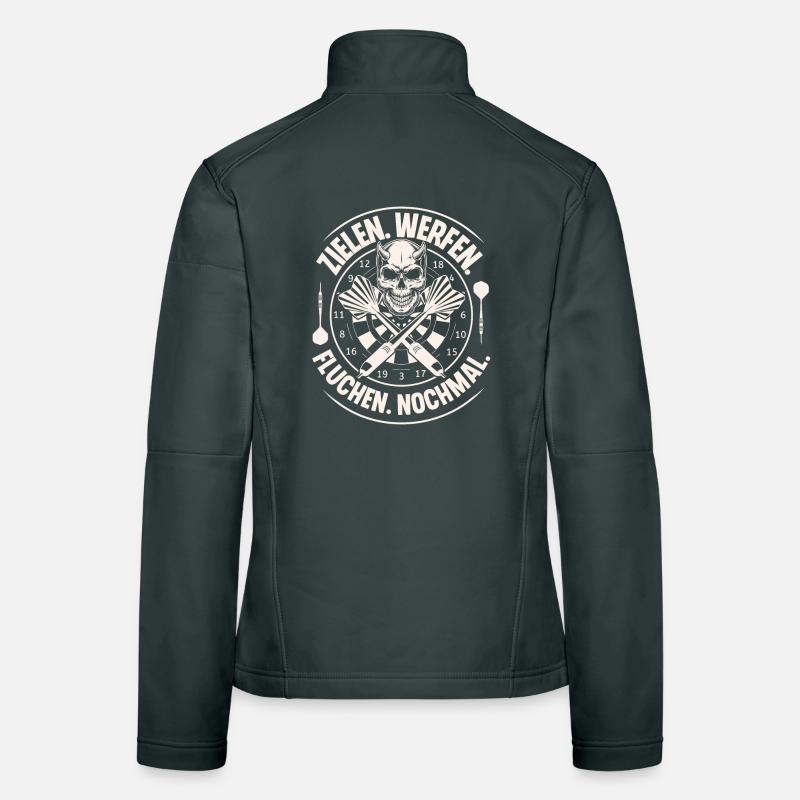 Darts Dart Darten Frauen Softshelljacke