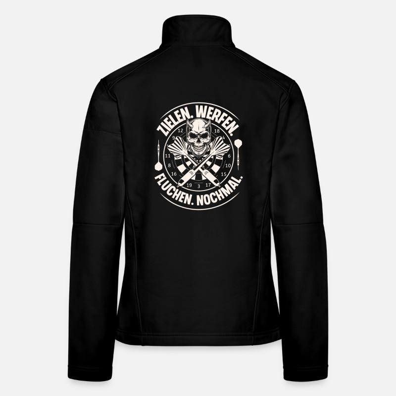 Darts Dart Darten Frauen Softshelljacke