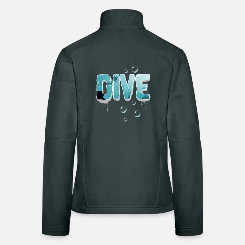 Diving Divers Women's Softshell Jacket