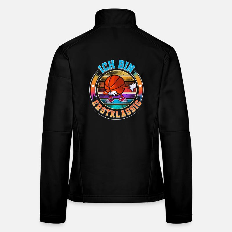 Ich Bin Erstklassig Einschulung Basketball Frauen Softshelljacke