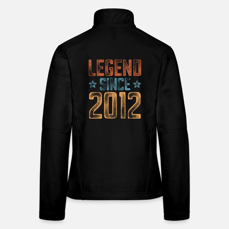 2012 Naissance Année de naissance Anniversaire Veste en tissu softshell Femme