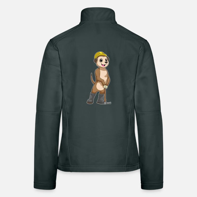 Les suricates comme mineurs avec des pioches Veste en tissu softshell Femme