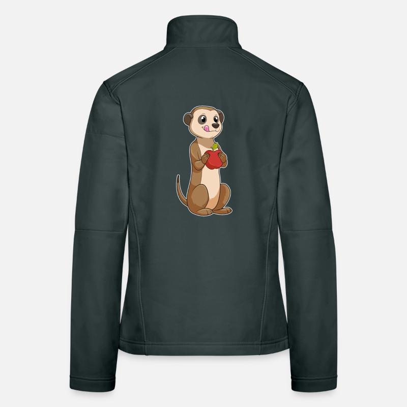 Erdmännchen Apfel Frauen Softshelljacke