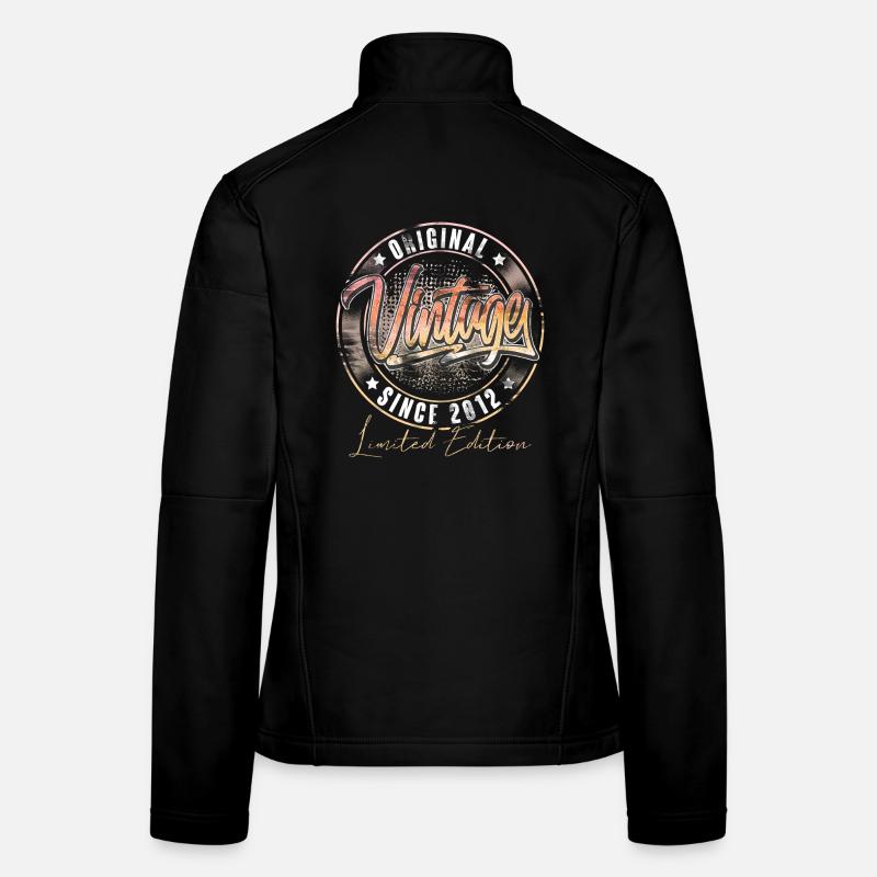 2012 Geburtsjahr Geburtstag Vintage Frauen Softshelljacke