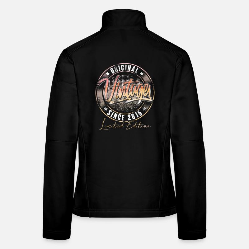 2015 Année de naissance Anniversaire Vintage Veste en tissu softshell Femme